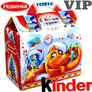 Сладкий подарок на Новый Год в жестяной упаковке весом 1200 грамм по цене 1762 руб в Коломне