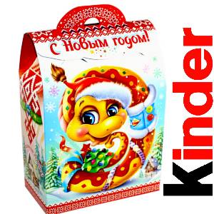 Детский подарок на Новый Год в жестяной упаковке весом 430 грамм по цене 1657 руб в Коломне