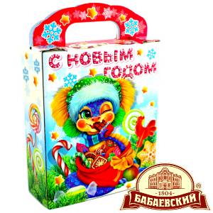 Детский подарок на Новый Год в мешочке весом 800 грамм по цене 1261 руб в Коломне