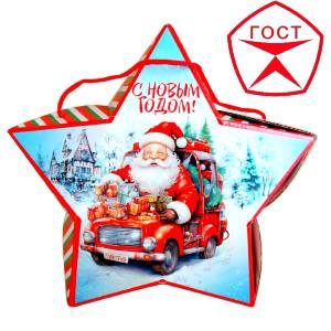 Детский подарок на Новый Год в жестяной упаковке весом 950 грамм по цене 1182 руб в Коломне